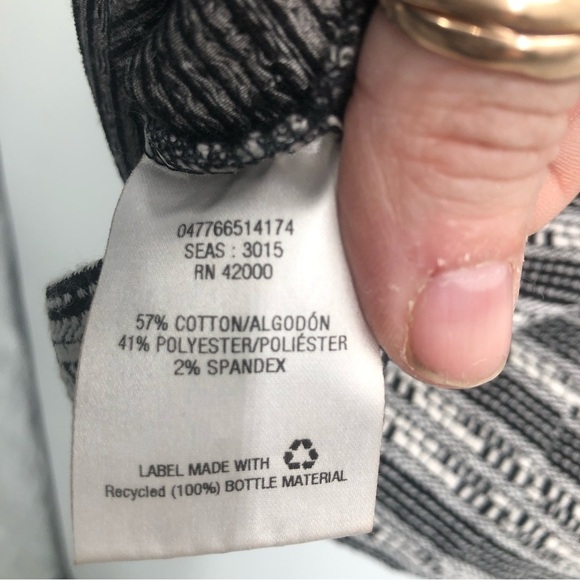 Attention women’s‎ black and white crop top size medium - Picture 6 of 9